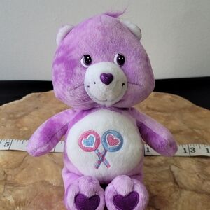Care Bears Lavender Plush with Heart Balloons